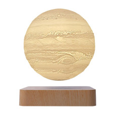 Магнітна левітаційна лампа HCNT Levitating Lamp Jupiter Light Wood Grain