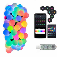 Гірлянда матова кулька SFK-03 Bluetooth USB 10м Гірлянда матова кулька SFK-03 Bluetooth USB 10м