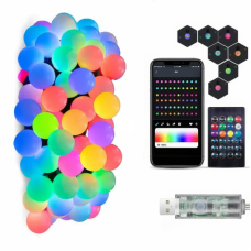 Гірлянда матова кулька SFK-03 Bluetooth USB 10м Гірлянда матова кулька SFK-03 Bluetooth USB 10м