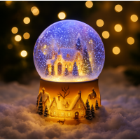 Різдвяний світильник Домик у Кулі