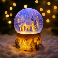 Різдвяний світильник Домик у Кулі