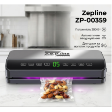 Вакуумний упаковувач для харчових продуктів Zepline ZP-00359 200Вт Вакуумний упаковувач для харчових продуктів Zepline ZP-00359 200Вт