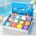 Набір із 12 органічних бомбочок для ванни із сюрпризом BATH BOMB GIFT