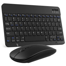 Бездротова Bluetooth-клавіатура з мишею BT Combo Black