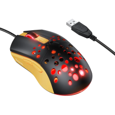 Ігрова миша HOCO GM51 Sky Luminous USB Black-Yellow Ігрова миша HOCO GM51 Sky Luminous USB Black-Yellow
