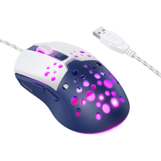 Ігрова миша HOCO GM51 Sky Luminous USB White-Blue Ігрова миша HOCO GM51 Sky Luminous USB White-Blue