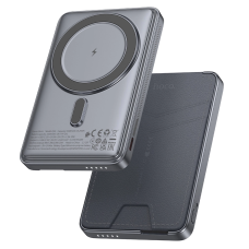 Зовнішній акумулятор HOCO Q46 Title 5000mAh Silver Gray з MagSafe